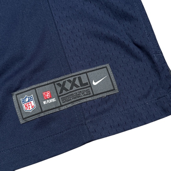 Nike On Field Seattle Seahawks Russell Wilson Blue NFL Football Jersey Mens 2XL - Picture 4 of 11